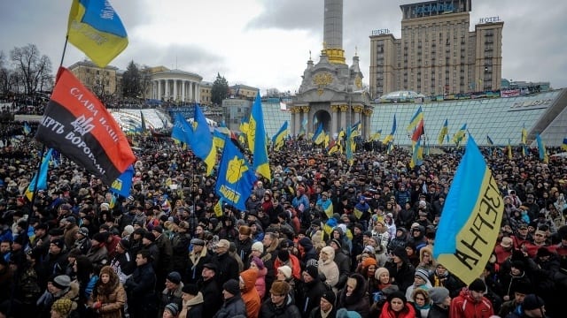 protesty náměstí Kyjev