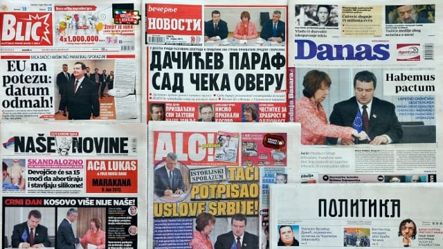 srbská tištěná média